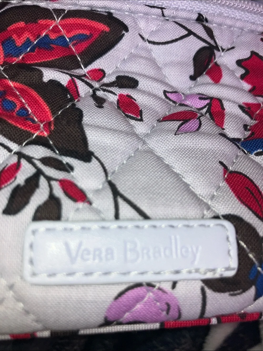 Vera Bradley quilted cosmetic